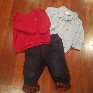 Baby Gap boy outfit, set of 3.